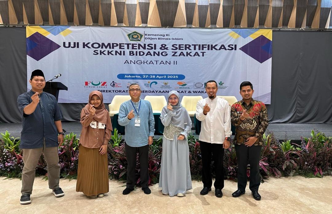 Enam Perwakilan DT Peduli Lulus Uji Kompetensi dan Sertifikasi SKKNI Bidang Zakat 