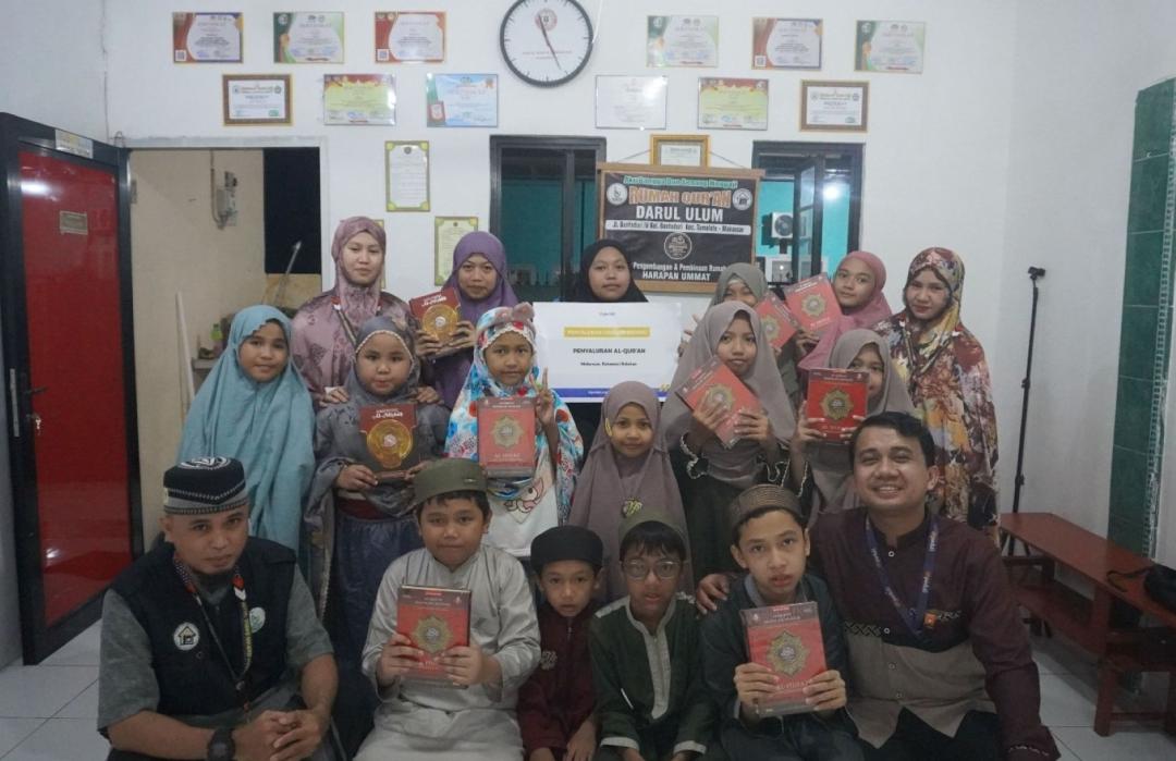 DT Peduli Sulsel Kembali Salurkan Al-Qur’an QBI ke TPA Rumah Qur’an Daarul Ulum Makassar 