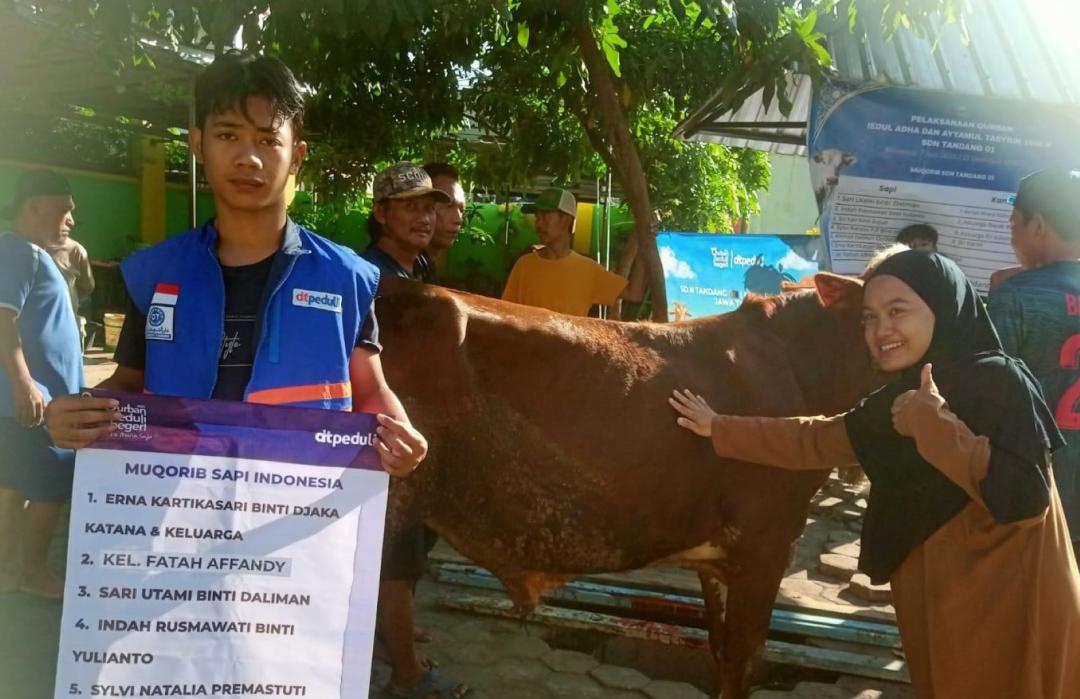 Gandeng DT Peduli, SD Tandang 01 Adakan Qurban 