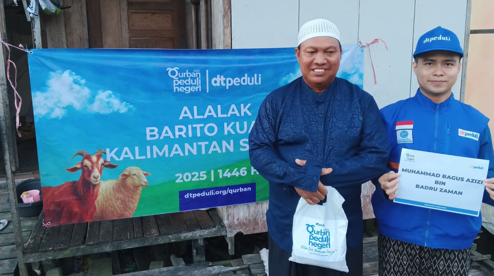 DT Peduli Kalsel Tebar Manfaat Qurban di Wilayah Alalak, Barito Kuala 