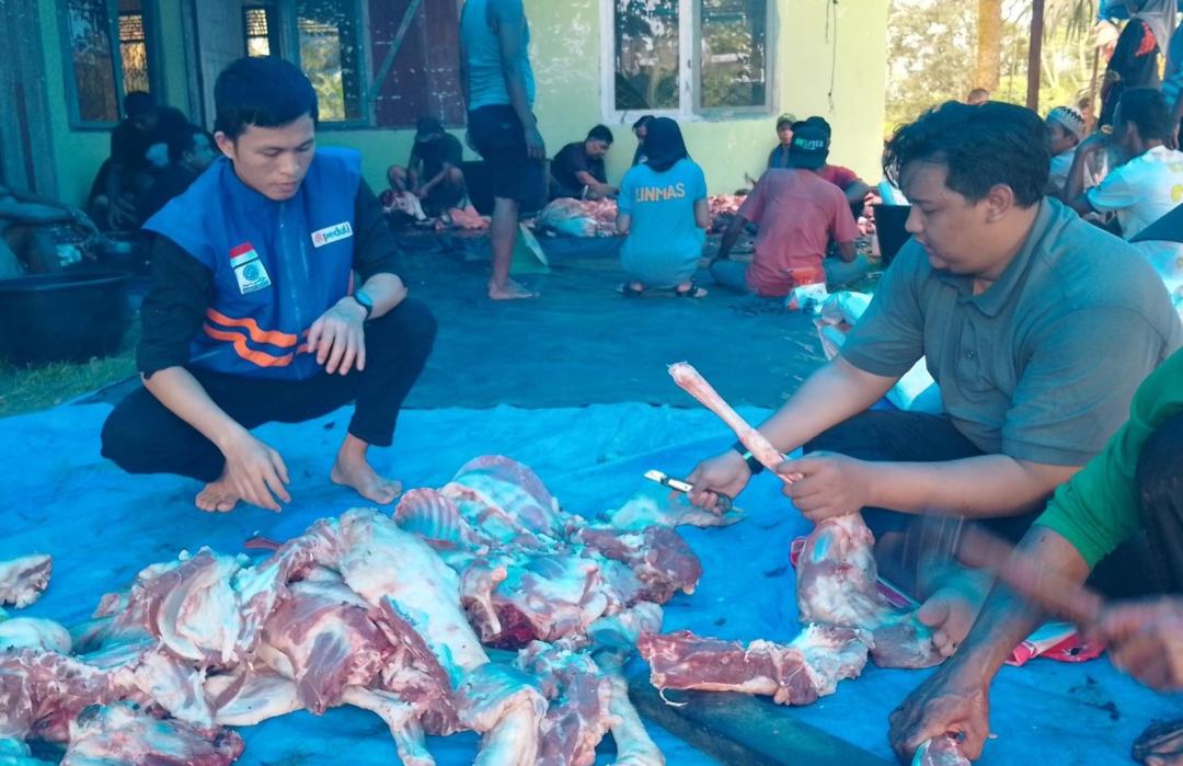 Qurban untuk Negeri, PT NEI dan DT Peduli Sumbar Menjangkau Pelosok Pasaman 