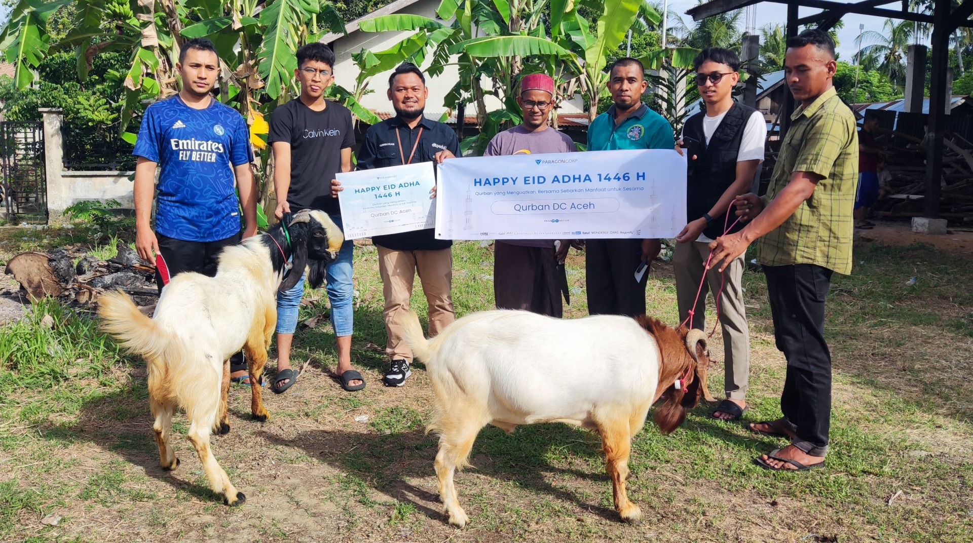 QPN, Kolaborasi DT Peduli Aceh dan PT Paragon Salurkan Hewan Qurban ke Desa Pasie Lamgarot