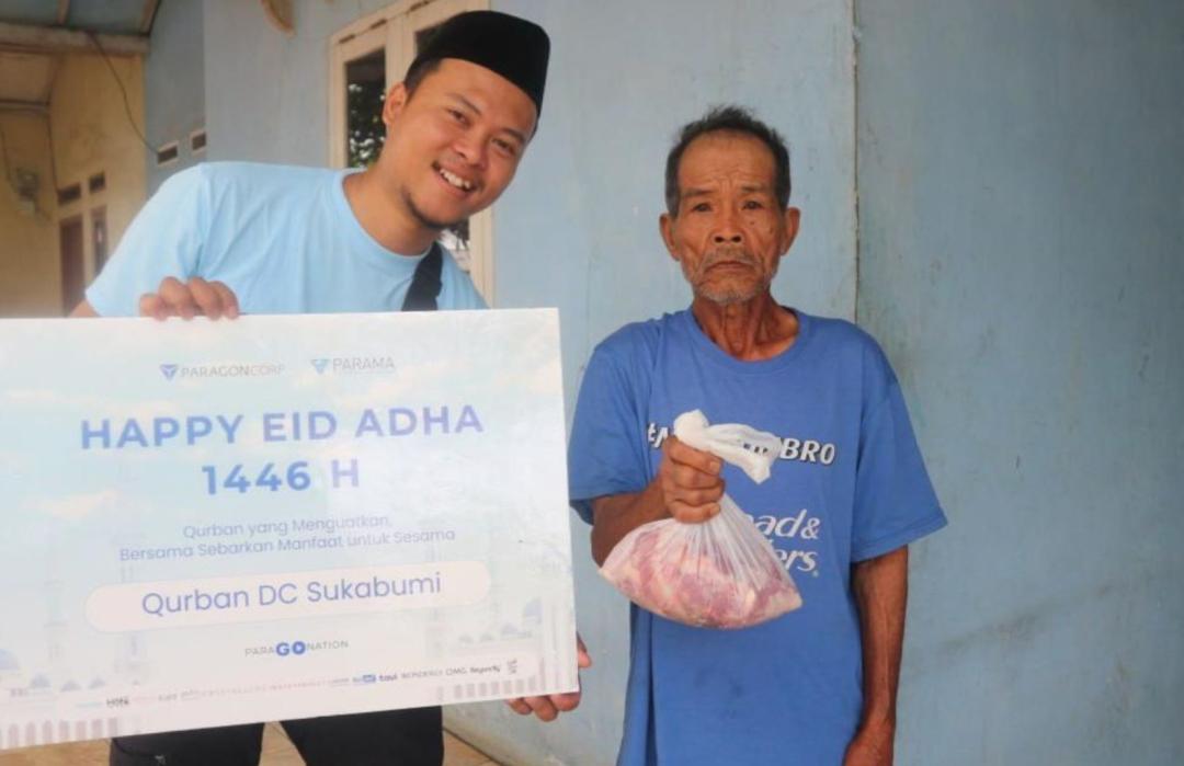 DT Peduli Bersama Paragon DC Sukabumi Salurkan Empat Domba Qurban di Area Ring 1 