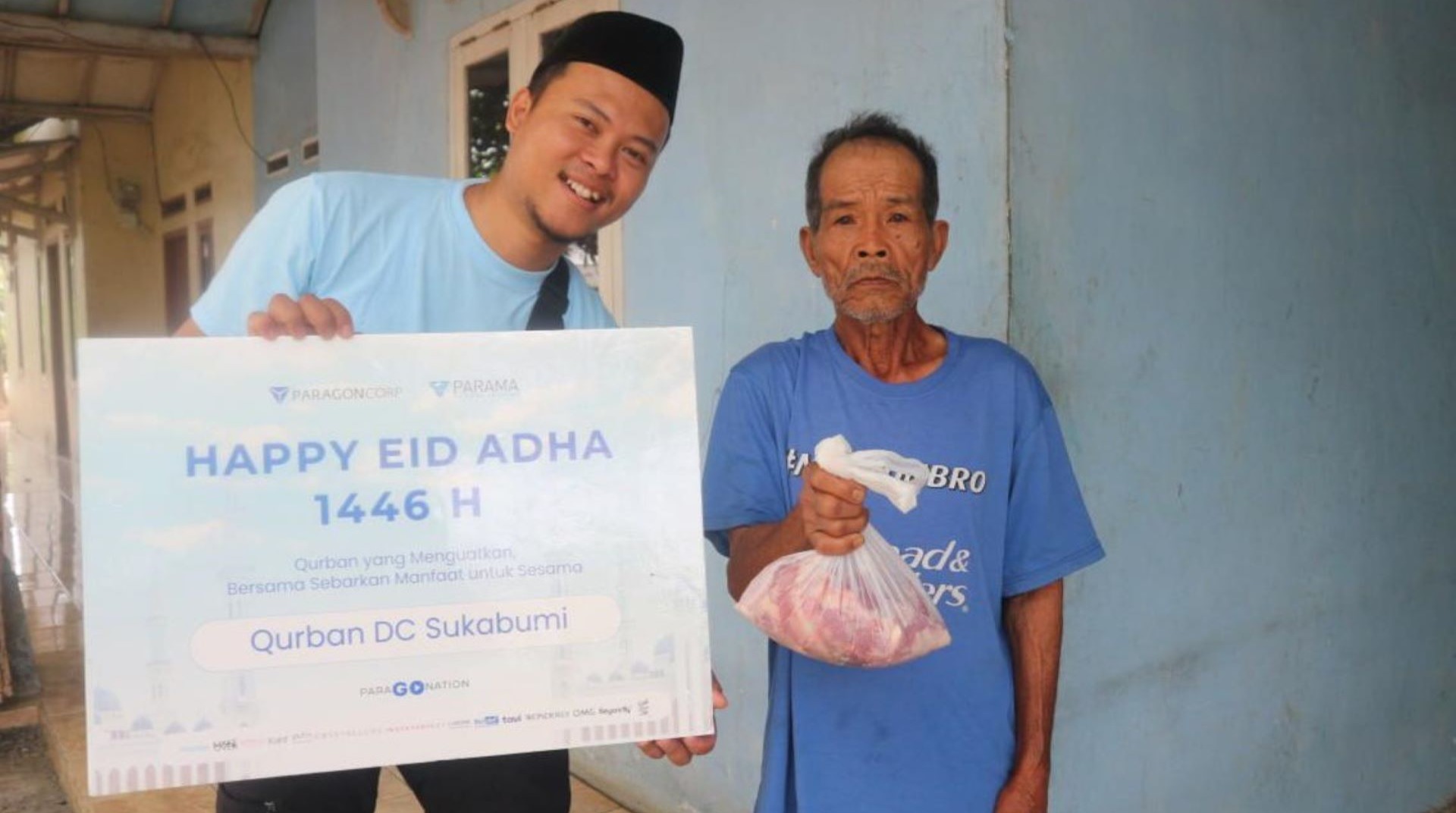 DT Peduli Bersama Paragon DC Sukabumi Salurkan Empat Domba Qurban di Area Ring 1 