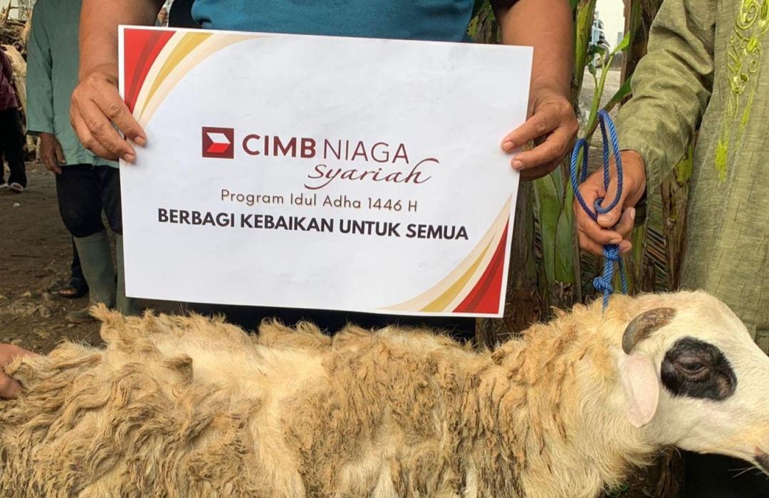 CIMB Niaga Syariah Bersama DT Peduli Yogyakarta Salurkan Enam Ekor Domba Qurban ke Bantul dan Gunungkidul 