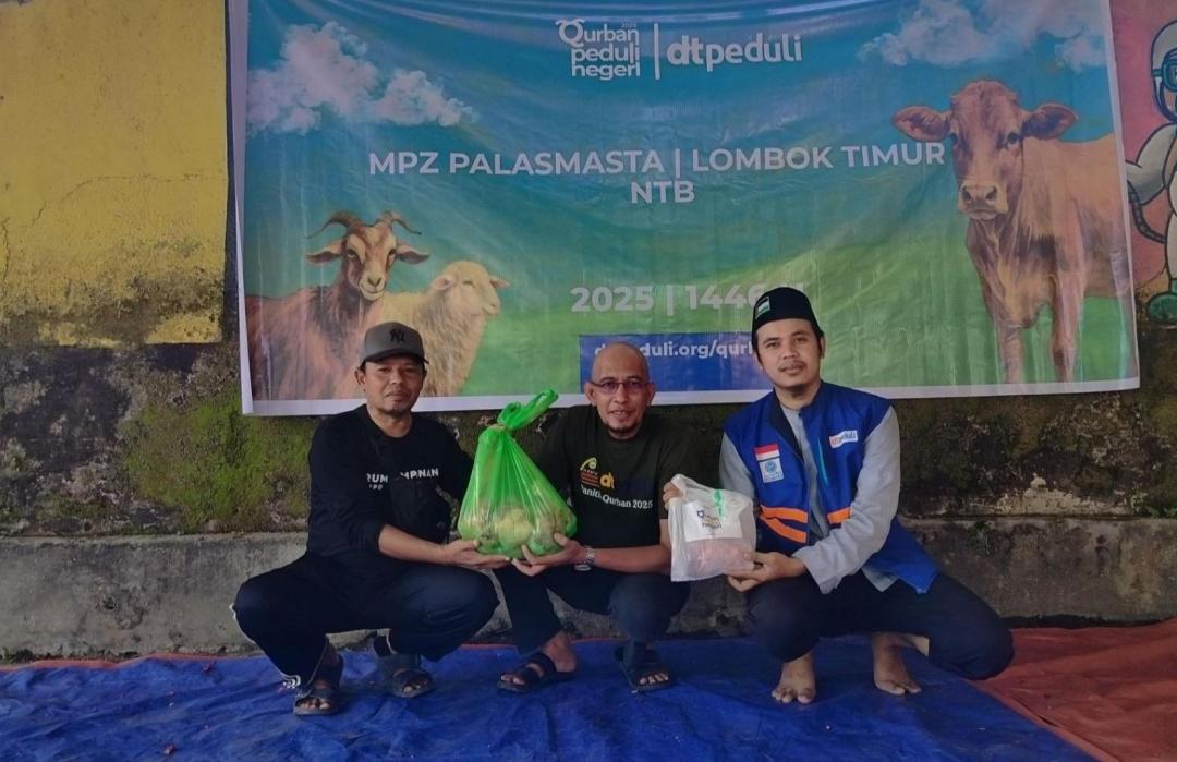 Sinergi Kebaikan, MPZ Palasamasta Bersama DT Peduli Gelar Qurban 1446 H  