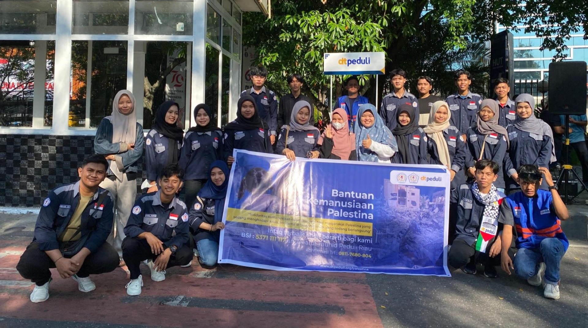 Kemanusiaan Peduli Palestina LDK Pelita Indonesia Bersama DT Peduli Riau 