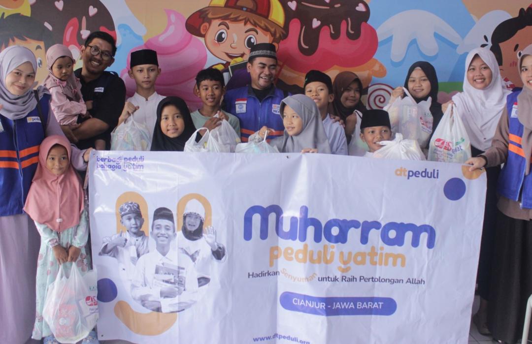 DT Peduli Cianjur Gelar Santunan dan Belanja Bahagia untuk Anak Yatim