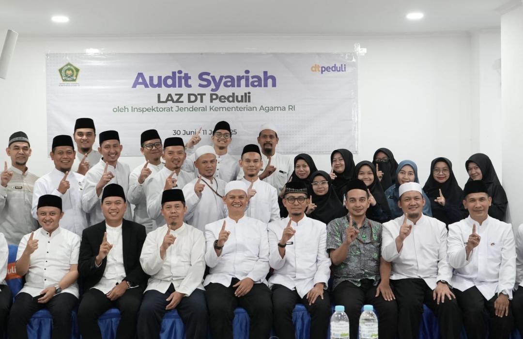Jalani Audit Syariah, DT Peduli Raih Predikat Sangat Efektif, Sangat Baik, dan Transparan 