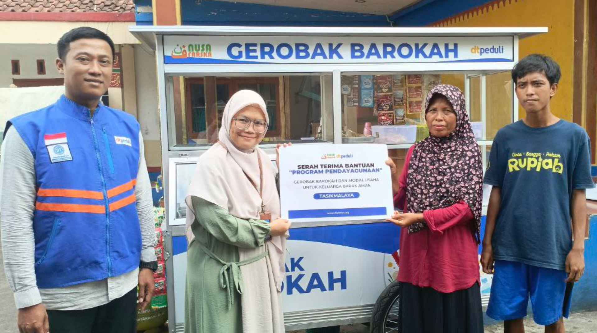 Program Gerobak Barokah Bantu Ringankan Beban Keluarga Aman 