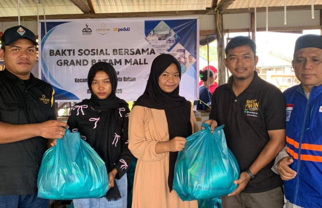 DT Peduli Kepri dan DKM Al-Afdhol Salurkan Sembako untuk Warga Pulau Air Saga 
