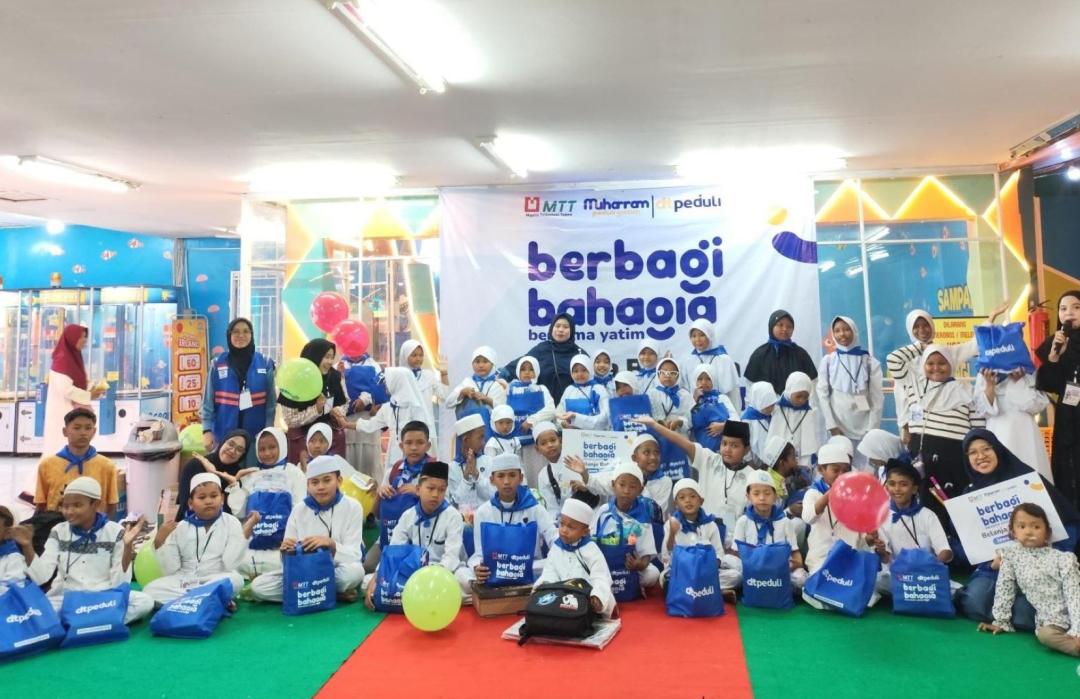 Ukir Senyum Bahagia 50 Sahabat Yatim dalam Program Belanja Bahagia DT Peduli Jateng dan Majelis Telkomsel Taqwa 