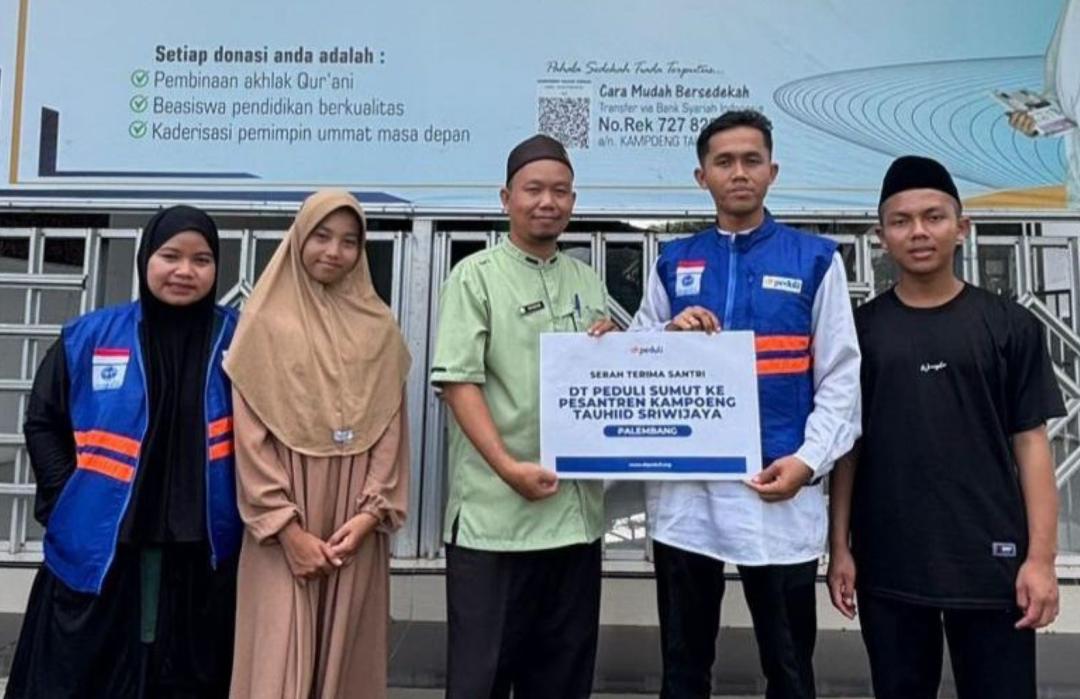 Dua Santri Terbaik DT Peduli Sumut Ikuti Program Kader Dakwah di Kampoeng Tauhiid Sriwijaya 