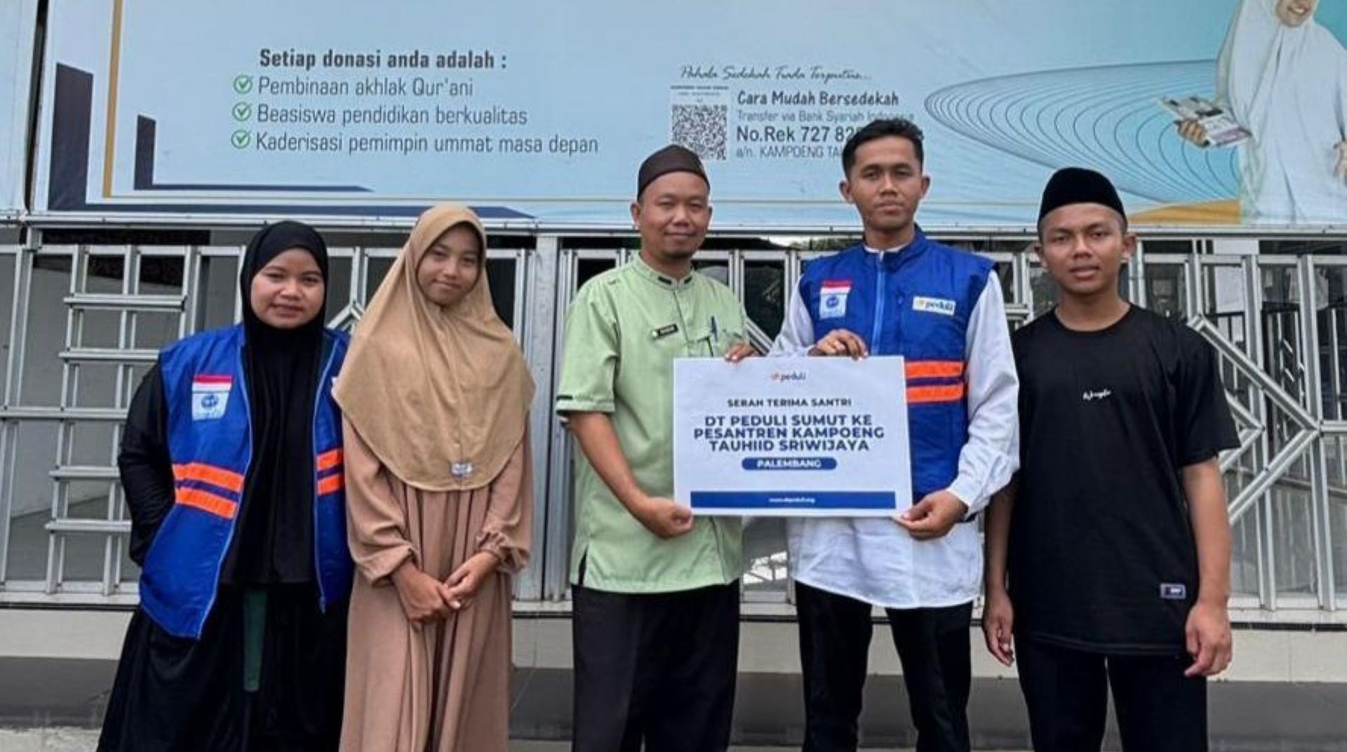 Dua Santri Terbaik DT Peduli Sumut Ikuti Program Kader Dakwah di Kampoeng Tauhiid Sriwijaya 