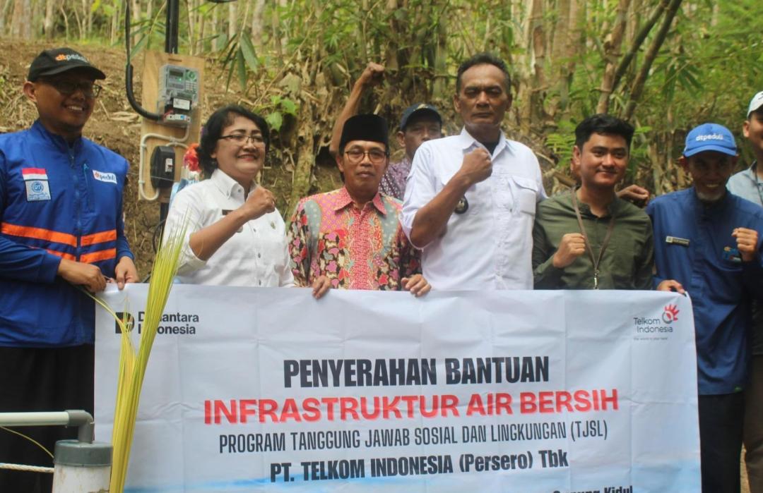 PT Telkom dan DT Peduli Resmikan Infrastruktur Air Bersih di Kedungpoh Kidul 