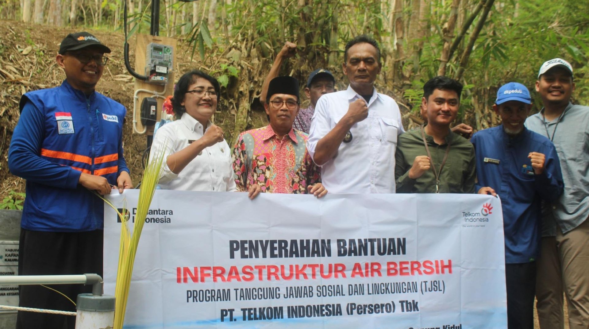 PT Telkom dan DT Peduli Resmikan Infrastruktur Air Bersih di Kedungpoh Kidul 