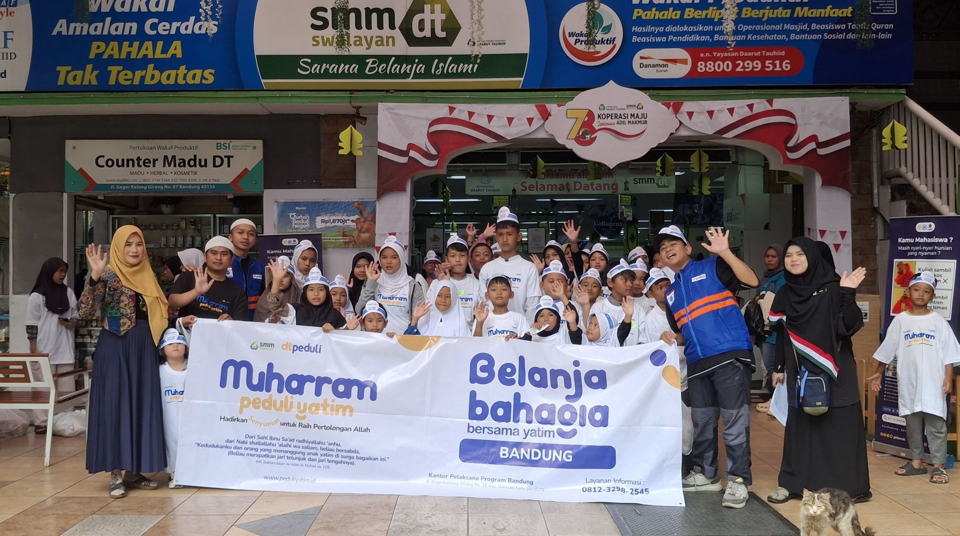 Muharram Peduli Yatim, DT Peduli Gelar Belanja Bahagia untuk 50 Anak Yatim di Bandung 