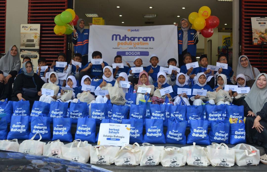 Belanja Bahagia, DT Peduli Bogor dan Majelis Taklim As-Sofa Hadirkan Senyum Anak Yatim di Bulan Muharram 