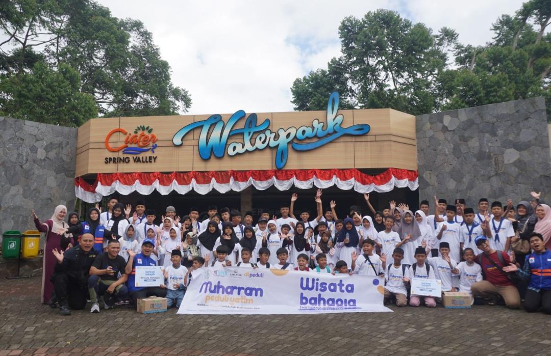 Wisata Bahagia DT Peduli Bandung: 65 Anak Yatim Nikmati Keceriaan di Waterpark Ciater 