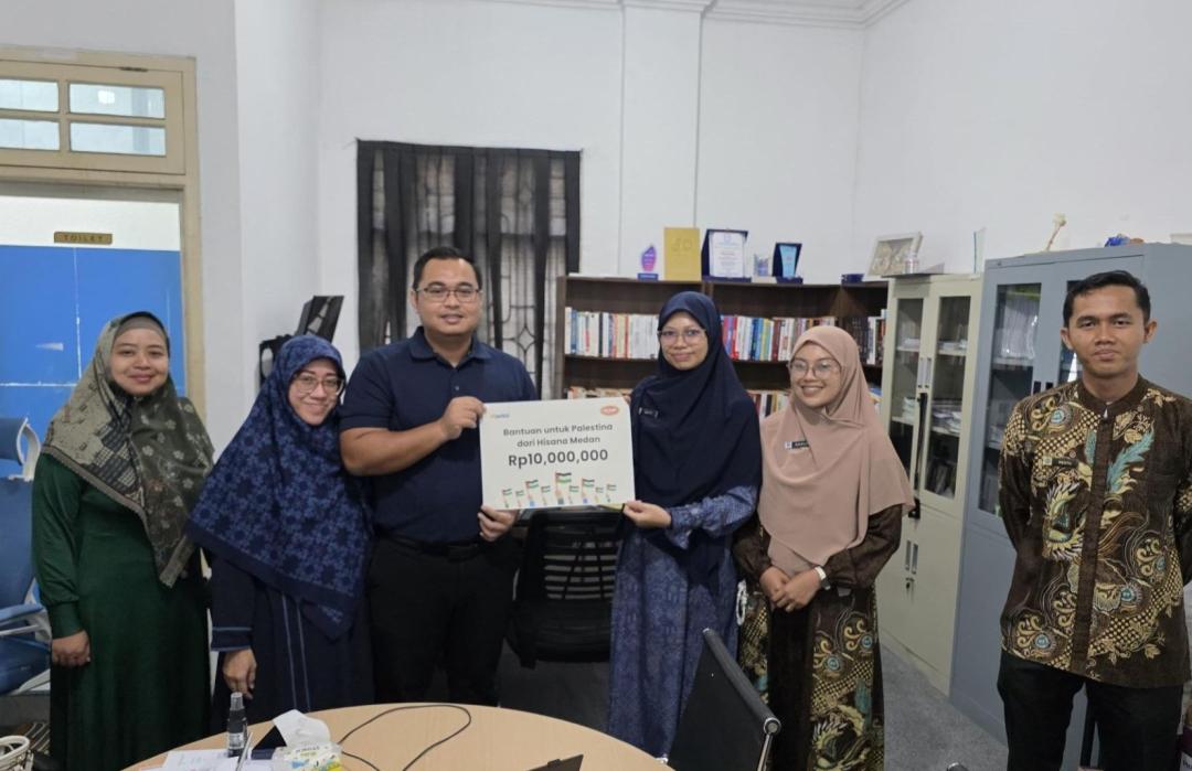 Hisana Fried Chicken Donasikan Rp10 Juta untuk Palestina Melalui DT Peduli Sumut 