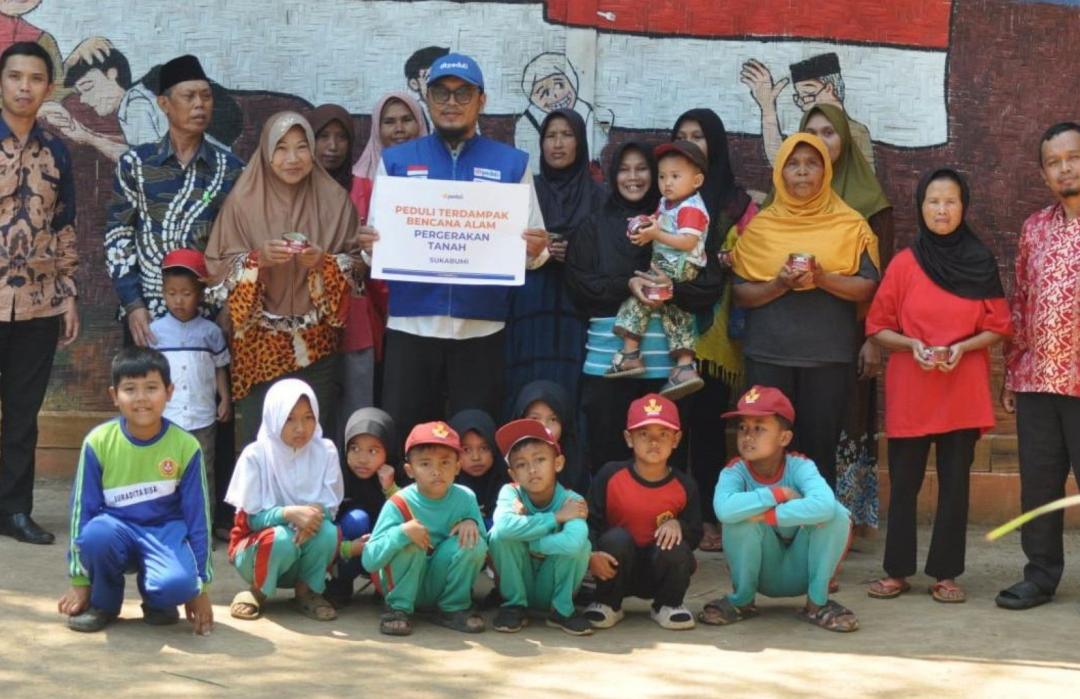 DT Peduli Sukabumi Salurkan Bantuan dan Lakukan Asesmen di Lokasi Bencana Pergerakan Tanah Suradita 