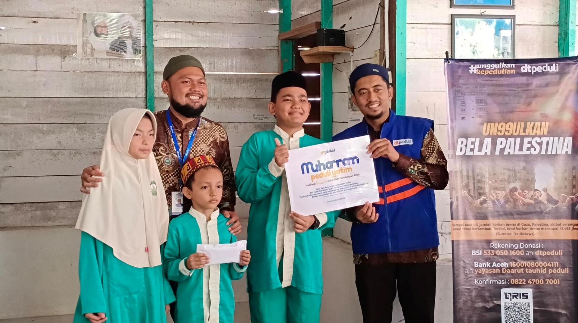 Tumbuhkan Kepedulian, Santri TPA Darul Fikri Salurkan Donasi Palestina melalui DT Peduli Aceh 