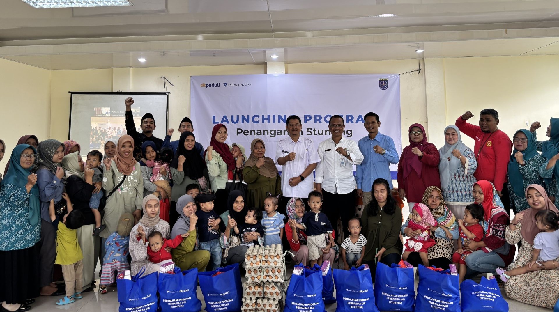 PT Paragon dan DT Peduli Luncurkan Program Penanganan Stunting di Cimpaeun Depok