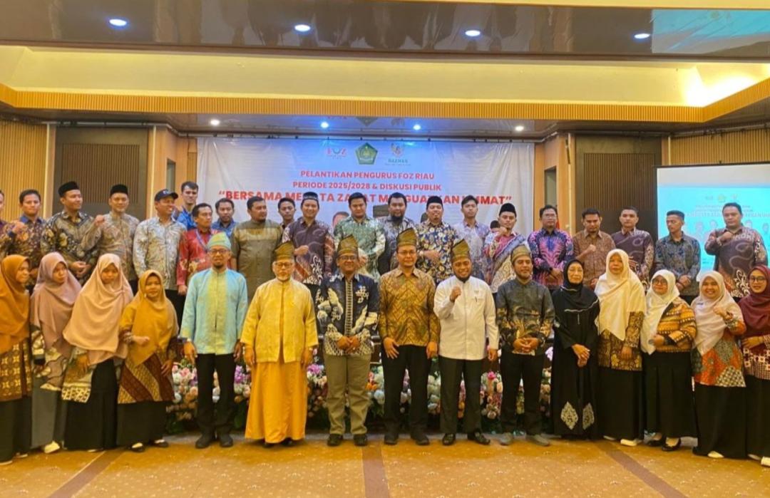Pengurus FOZ Riau Dilantik, Siap Gali Potensi Zakat untuk Bangun Riau 