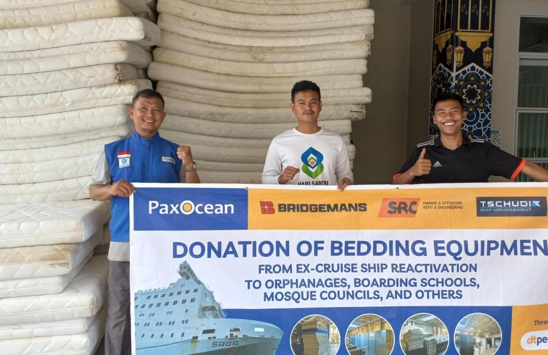 Sinergi Kebaikan, DT Peduli Kepri Salurkan Bantuan Perlengkapan Tidur dari Kapal Pesiar Saga 