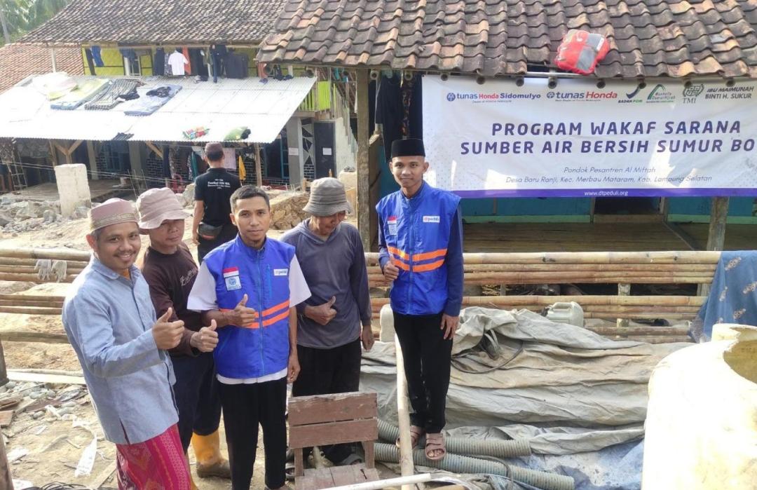 Butuh Lima Bulan Pengerjaan, DT Peduli Lampung Akhirnya Resmikan Sumur Bor di Ponpes Al Miftah 