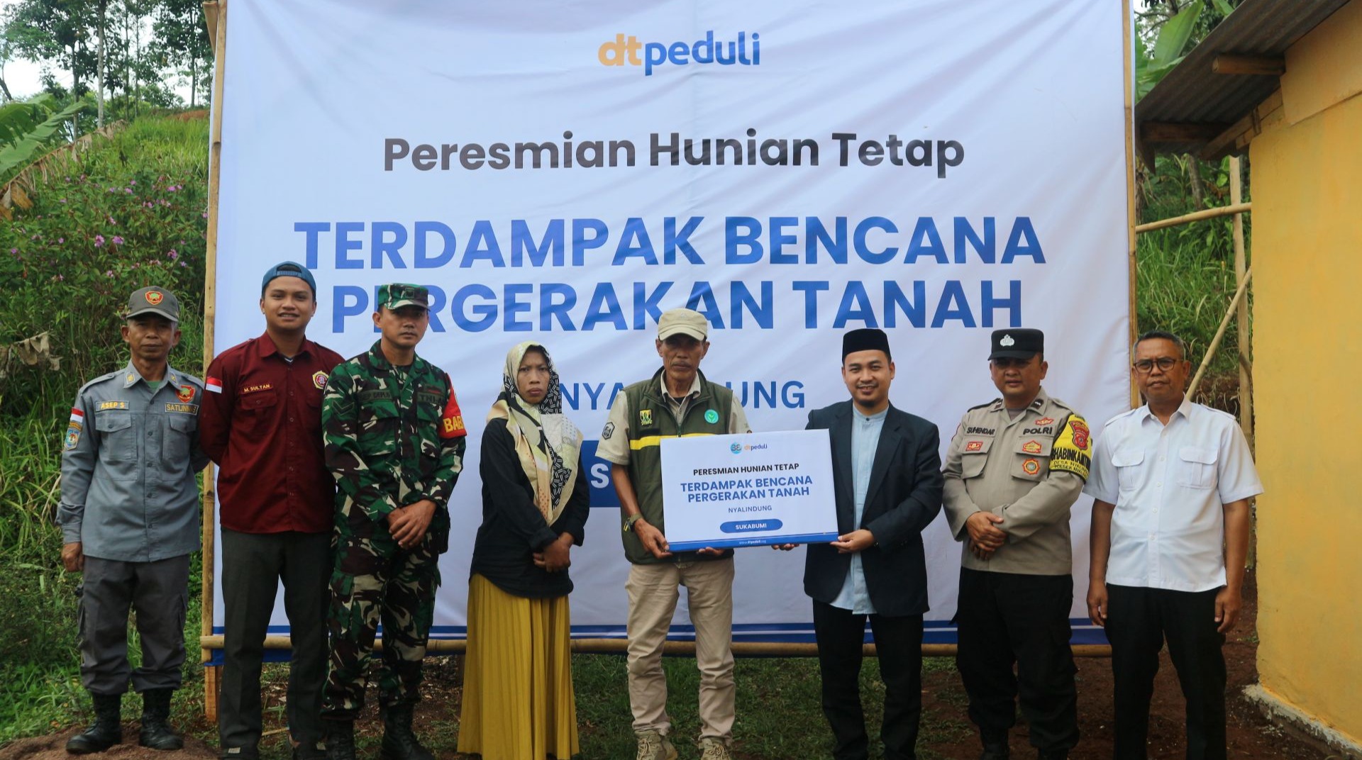 Dari Puing Menuju Harapan, Korban Pergerakan Tanah Nyalindung Resmi Tempati Rumah Ramah Lingkungan 