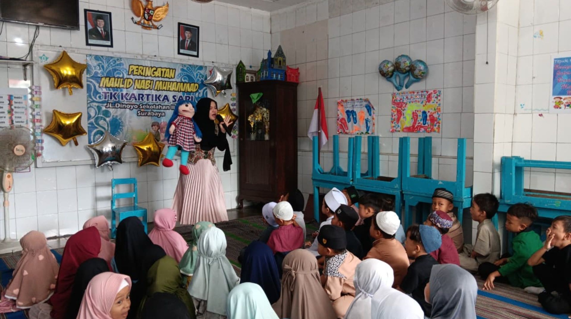 Peringati Maulid Nabi, DT Peduli Hadirkan Kisah Inspiratif di TK Kartika Sari Surabaya 