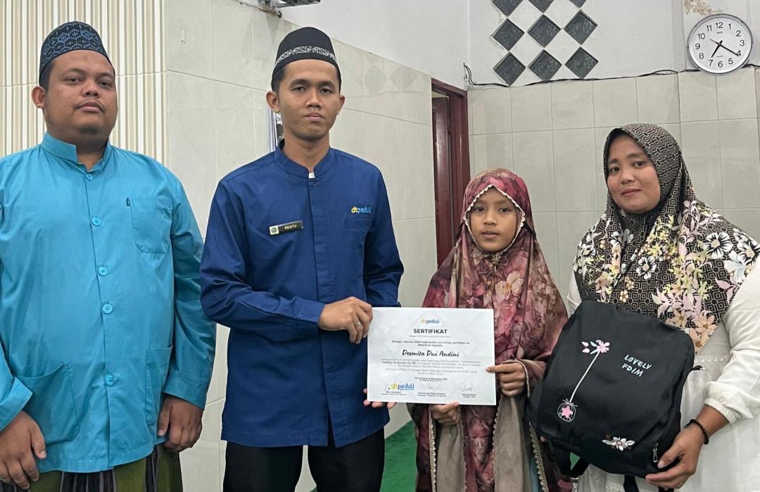 Alhamdulillah, Santri Binaan DT Peduli Sumut Lulus Ujian Tahfidz Juz 30 