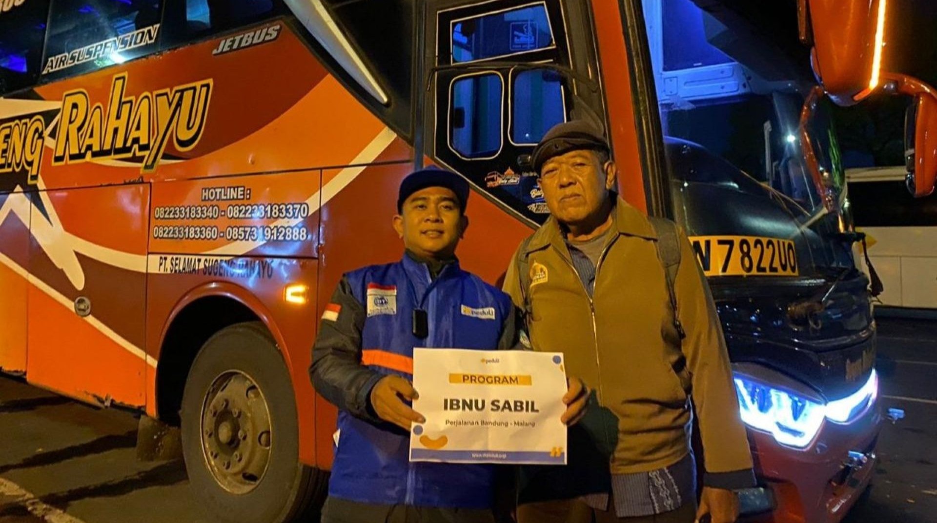 Program Ibnu Sabil, DT Peduli Salurkan Bantuan untuk Edy Pulang ke Malang 
