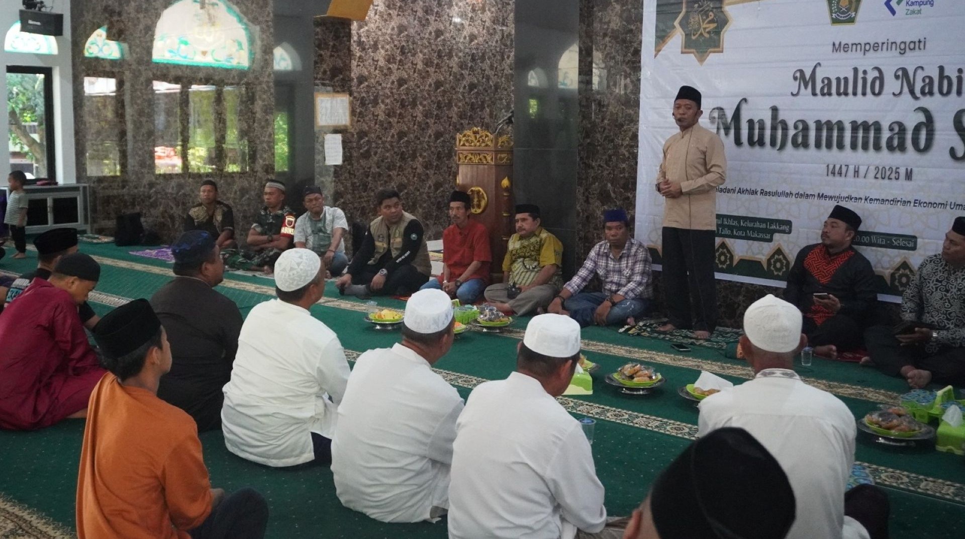 Kemenag Makassar dan LAZ se-Kota Makassar Peringati Maulid Nabi di Kampung Zakat Lakkang 