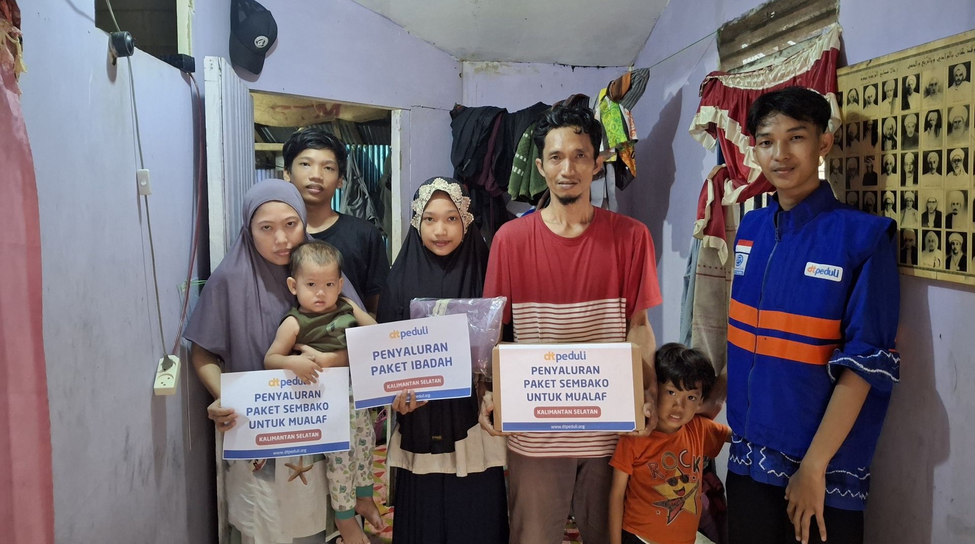 DT Peduli Kalsel Salurkan Bantuan Layanan Mustahik Peduli untuk Mualaf 