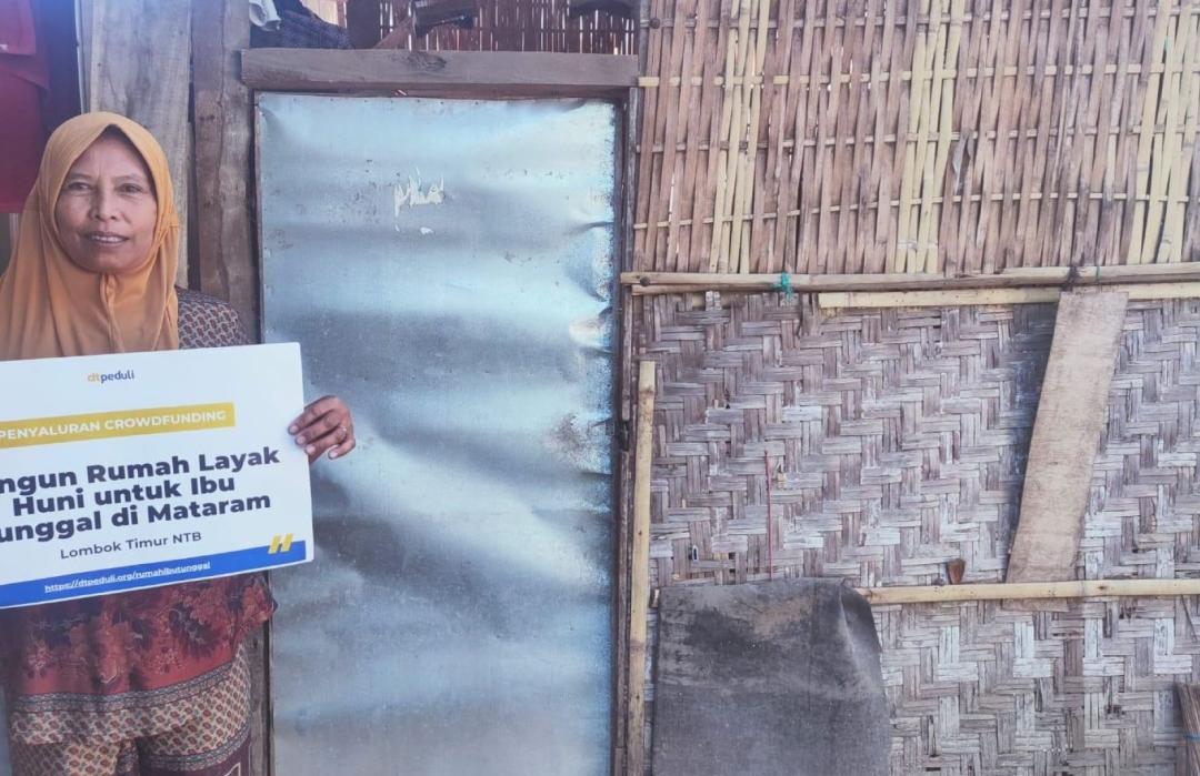 Wujudkan Rumah Impian Patmawati, DT Peduli Mataram Salurkan Dana Bantuan Renovasi  