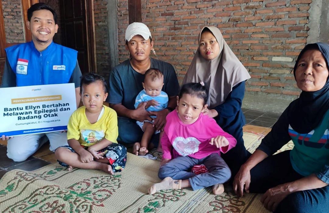 DT Peduli Yogyakarta Salurkan Donasi Crowdfunding untuk Ellyn, Pejuang Radang Otak dan Epilepsi 