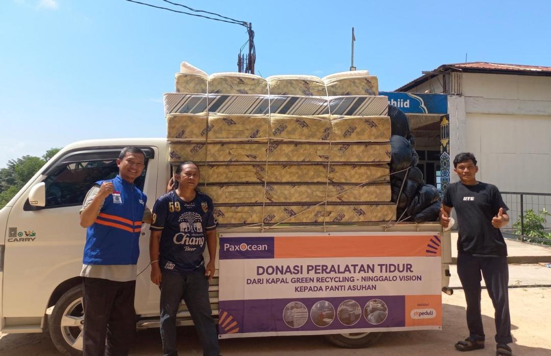 Perkuat Kenyamanan Santri Yatim, DT Peduli Kepri dan PaxOcean Salurkan 30 Kasur dan Perlengkapan Tidur 