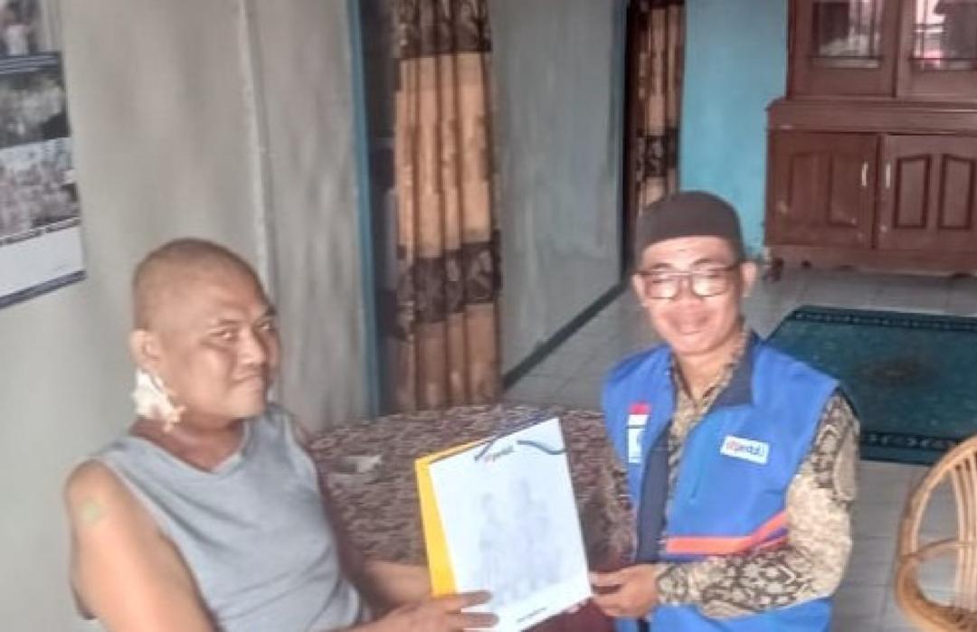 DT Peduli Lubuklinggau Bantu Junaidi Berjuang Lawan Kanker Ganas