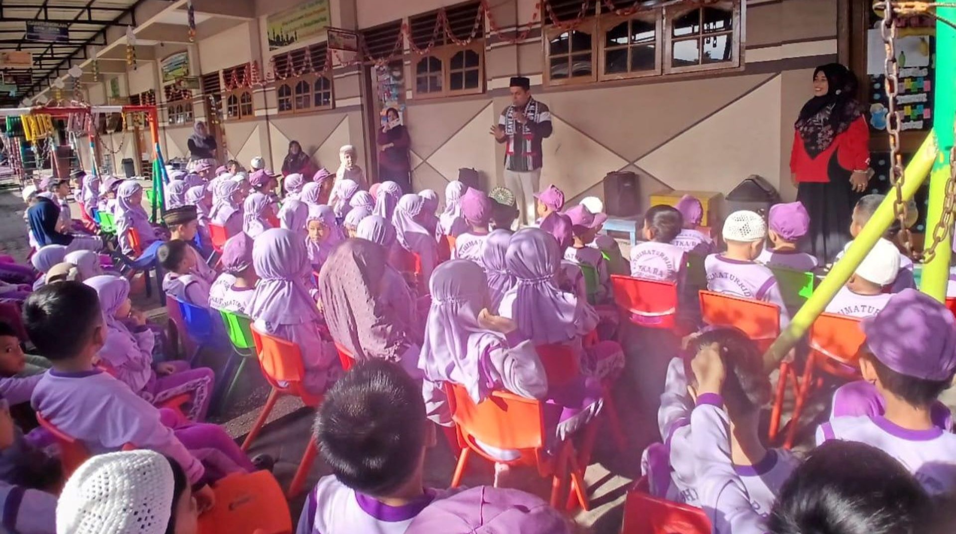 Tanamkan Peduli Palestina Sejak Dini, DT Peduli Sumut Gelar Roadshow Sirah dan Galang Donasi Palestina di RA Fathimaturridha 