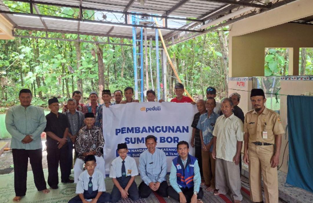 Bantu Atasi Kekeringan Tahunan di Dusun Nandan, DT Peduli Solo Bangun Sumur Bor Dalam 