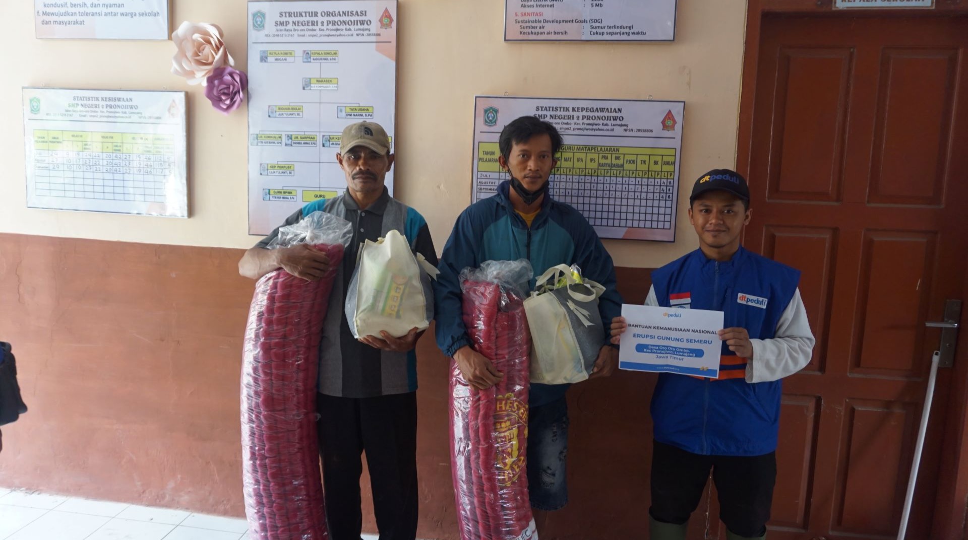 Status Semeru Naik ‘Awas’, DT Peduli Salurkan Bantuan Darurat dan Alas Tidur untuk 807 Pengungsi Lumajang 