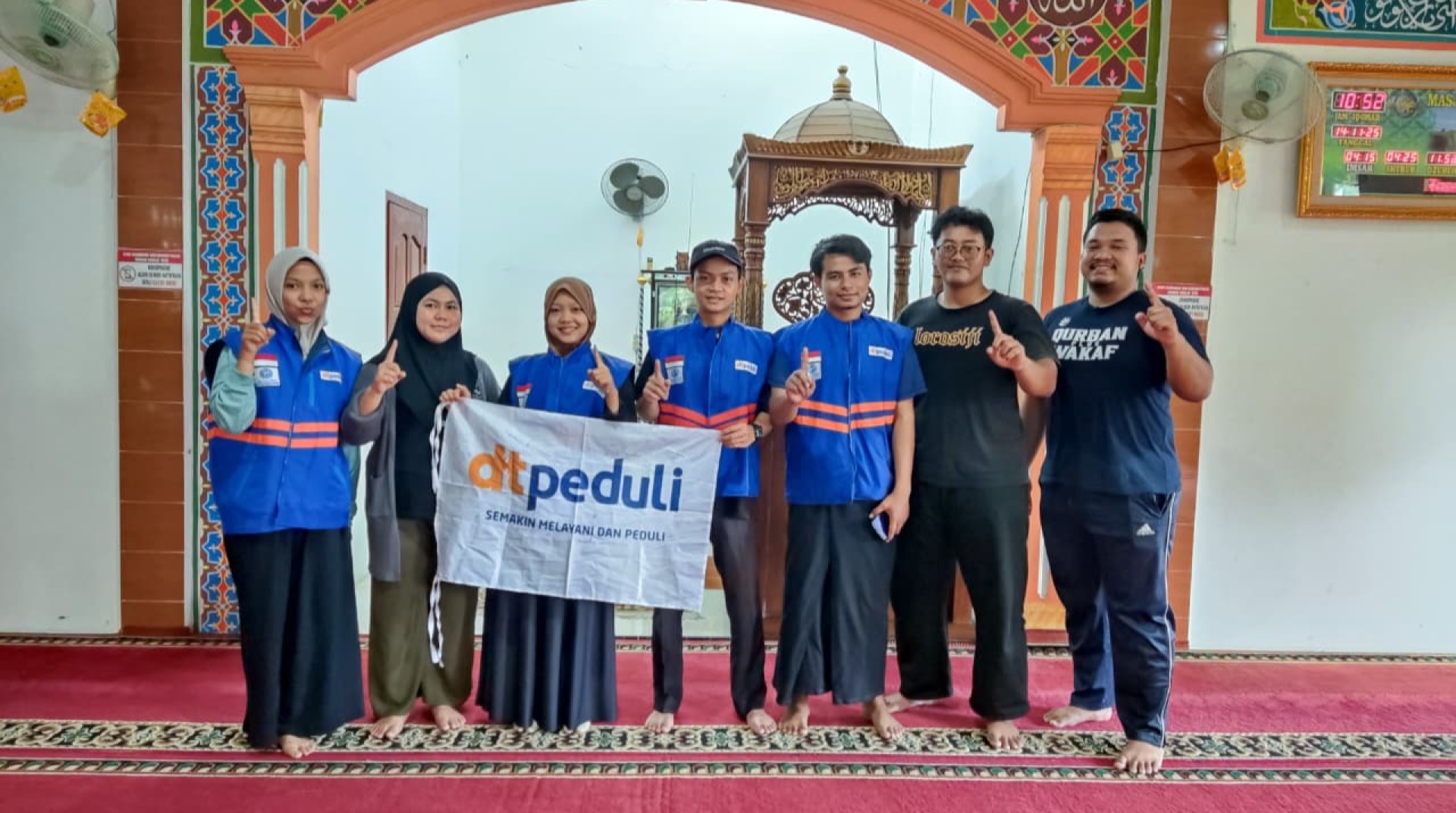 Santri Beasiswa Mahasiswa Lanjutkan Program Aku Cinta Masjid di Muaro Jambi