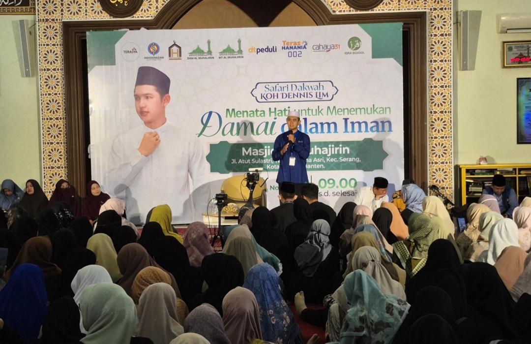 DT Peduli Serang Gelar Safari Dakwah Bersama Koh Dennis Lim di Lima Masjid Banten