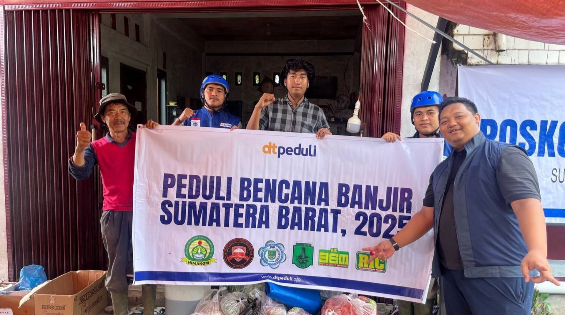 DT Peduli Sumbar Buka Dapur Umum dan Layanan Kesehatan untuk Penyintas Longsor Agam 