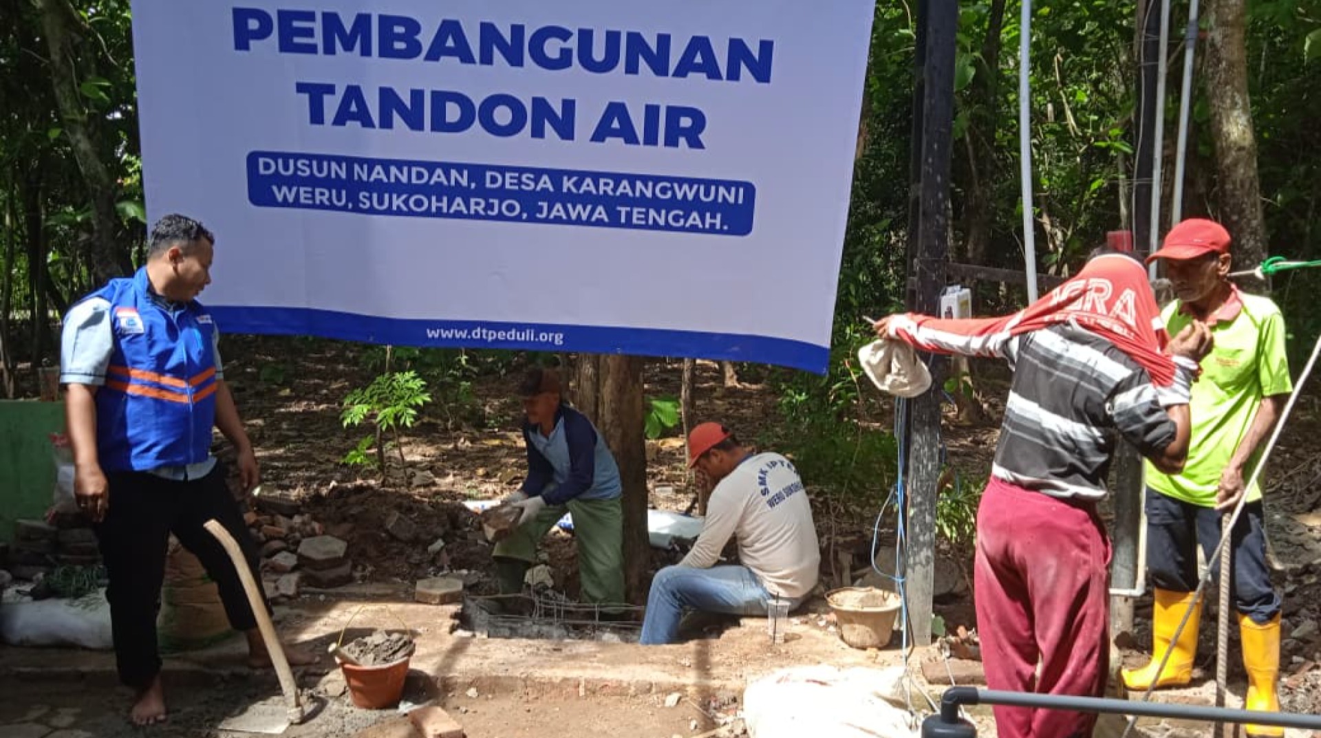 DT Peduli Mulai Bangun Tandon Air Usai Sukseskan Pengeboran Sumur Dalam di Sukoharjo