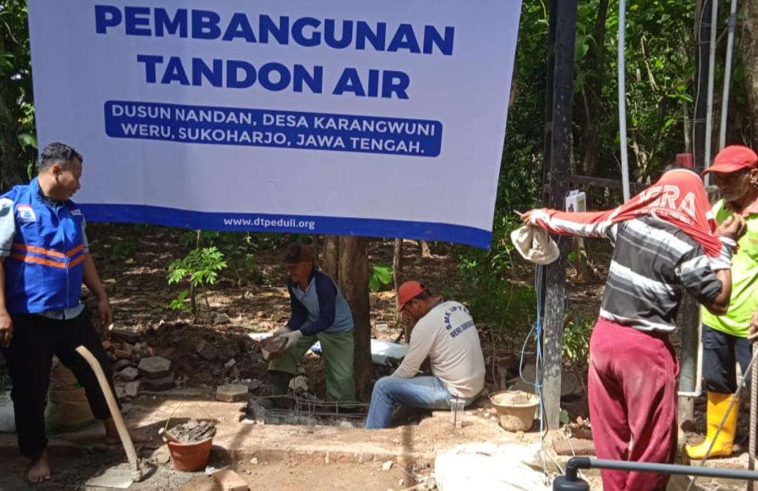 DT Peduli Mulai Bangun Tandon Air Usai Sukseskan Pengeboran Sumur Dalam di Sukoharjo