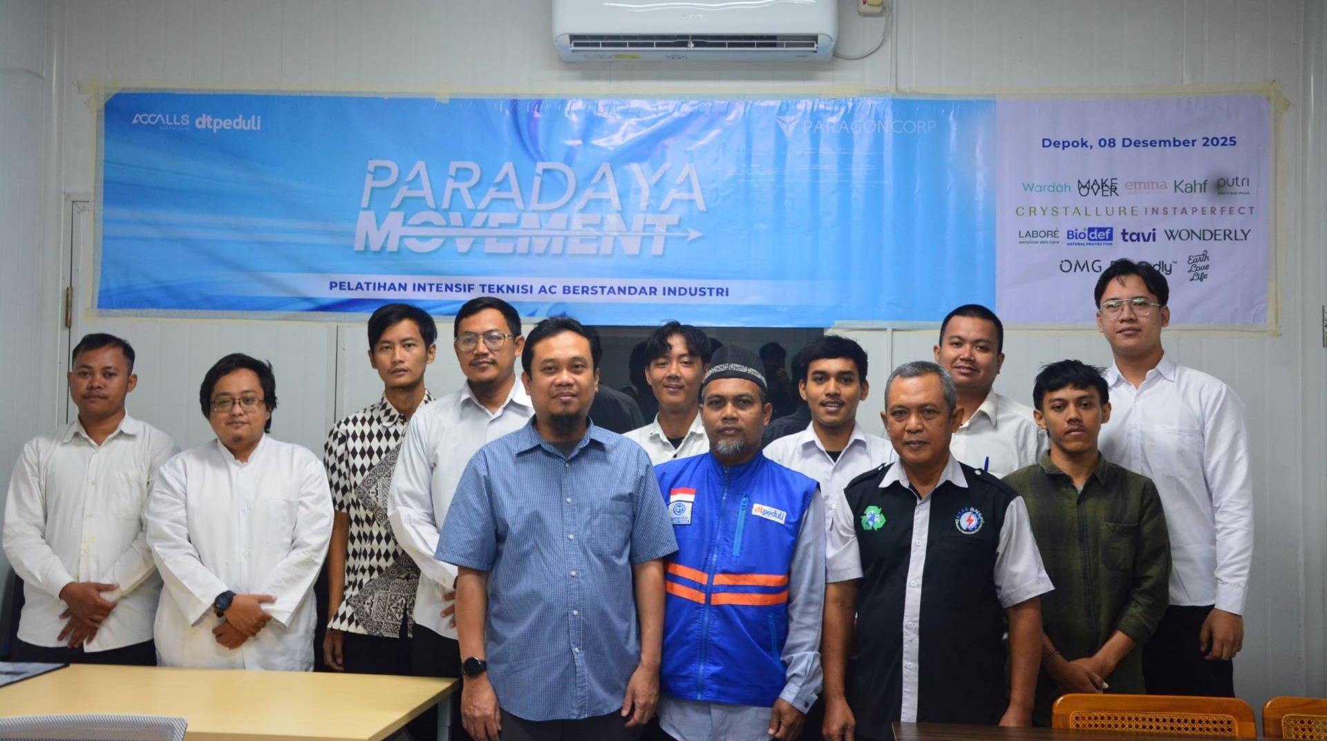 DT Peduli, PT Paragon, dan AC-CALLS Bersinergi Cetak Calon Teknisi AC Profesional melalui Program PARADAYA MOVEMENT 