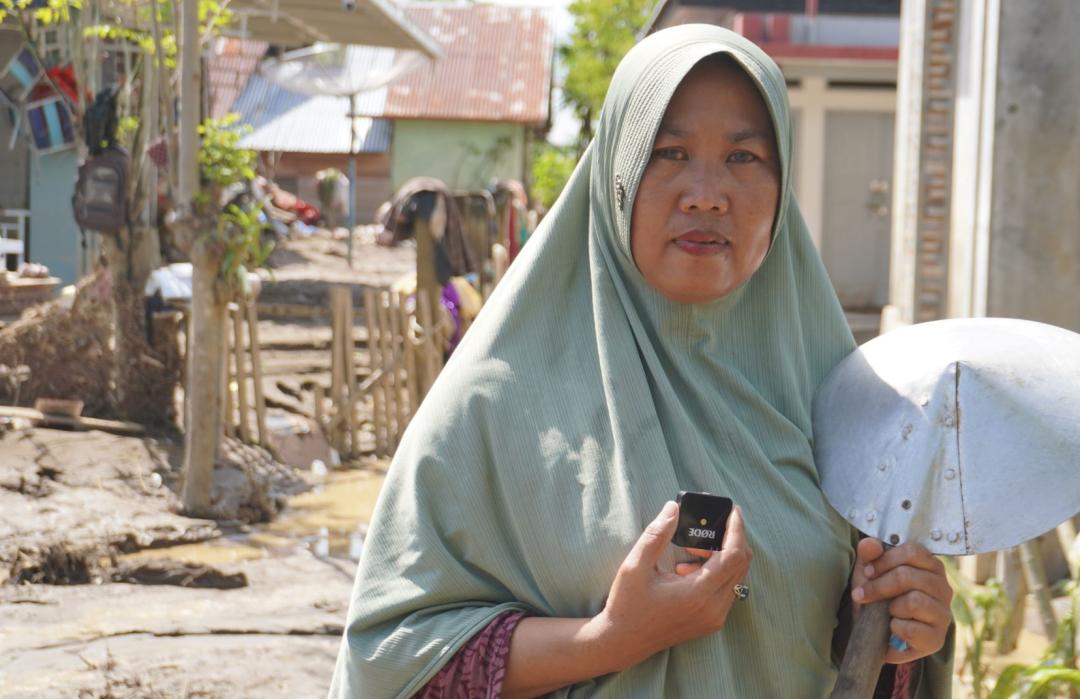 Kisah Wiwi, Penebar Ceria di Balik Bencana di Pidie Jaya 